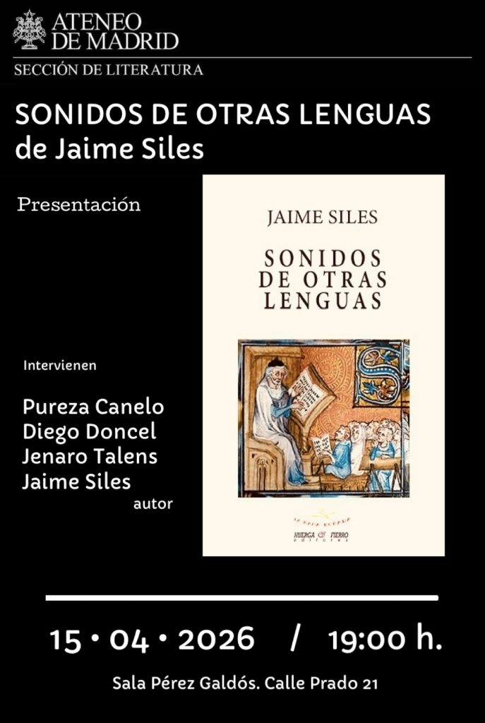 Sonido de otras Lenguas de Jaime Siles