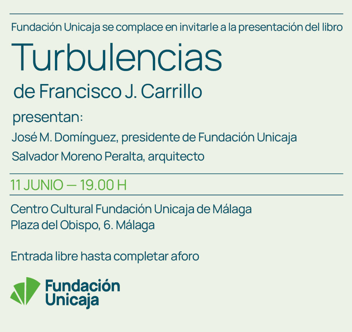 Presentación de Turbulencias de Francisco J. Carrillo Montesinos